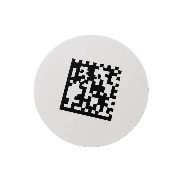 Круглая этикетка для Честного знака с Data Matrix